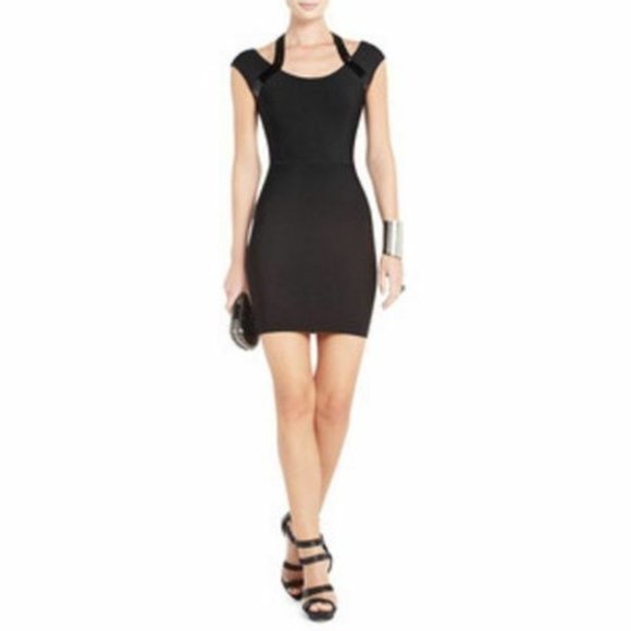 BCBG Bandage Body-Con Sequin Halter Dress - Picture 1 of 2